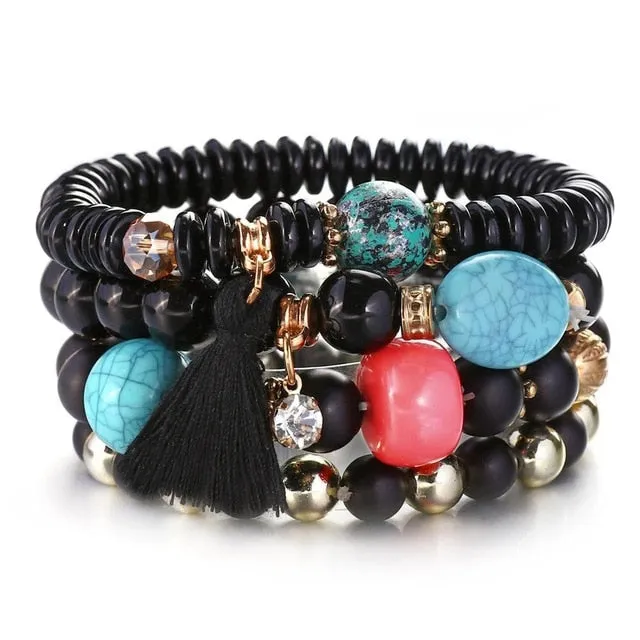 Crystal Bead Female Vintage Bracelets