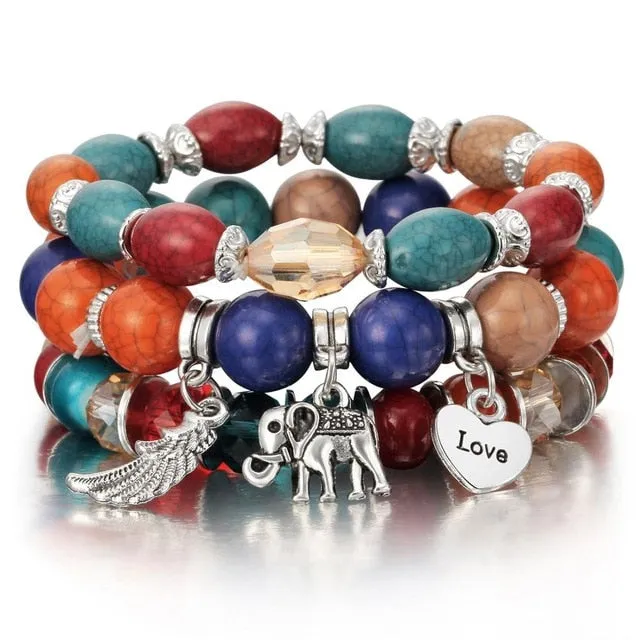 Crystal Bead Female Vintage Bracelets