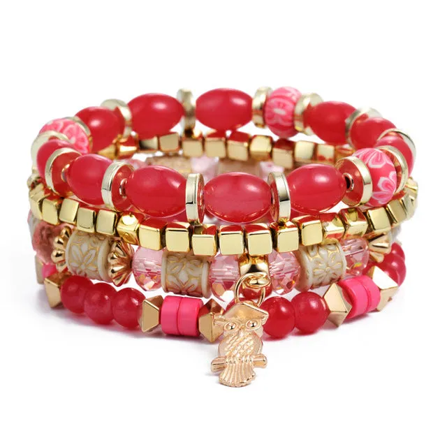 Crystal Bead Female Vintage Bracelets