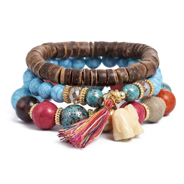 Crystal Bead Female Vintage Bracelets
