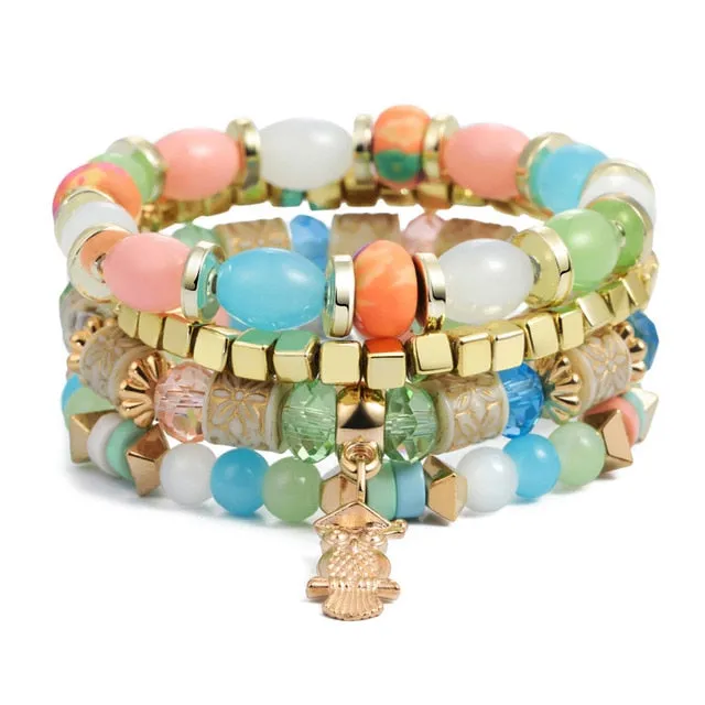 Crystal Bead Female Vintage Bracelets