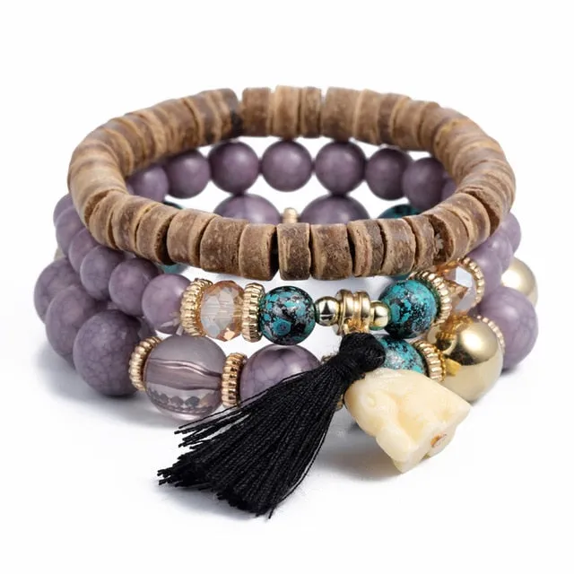 Crystal Bead Female Vintage Bracelets