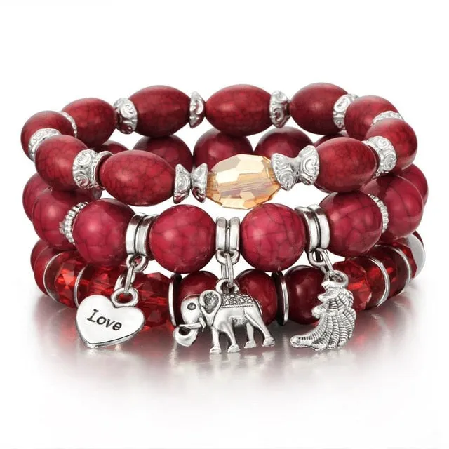 Crystal Bead Female Vintage Bracelets