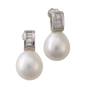 Crystal Channel Set Teardrop earrings