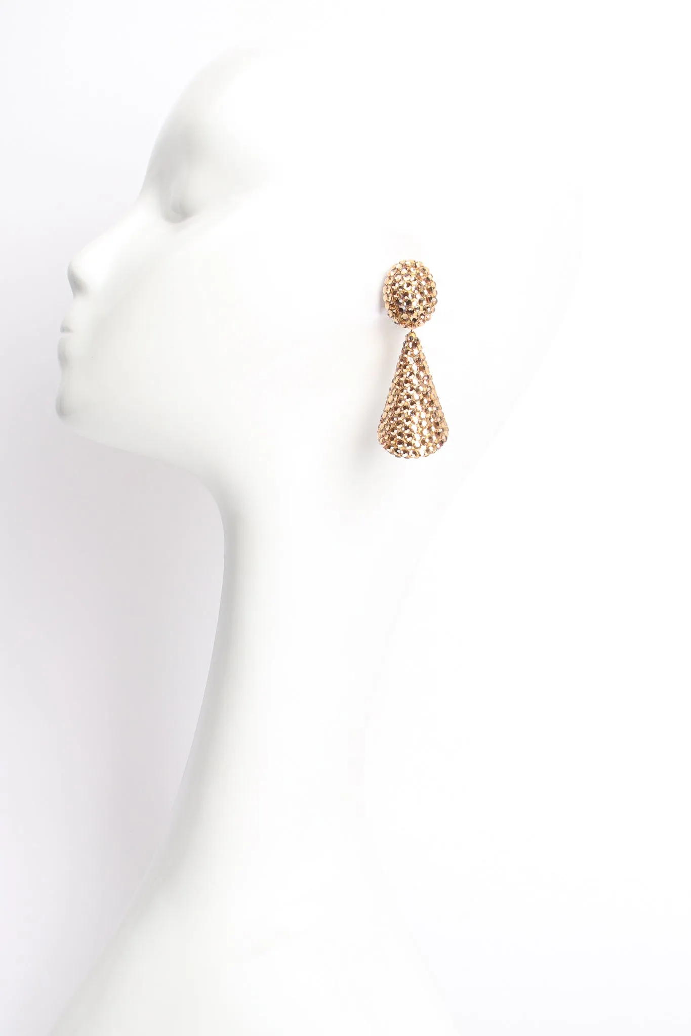Crystal Cone Earrings