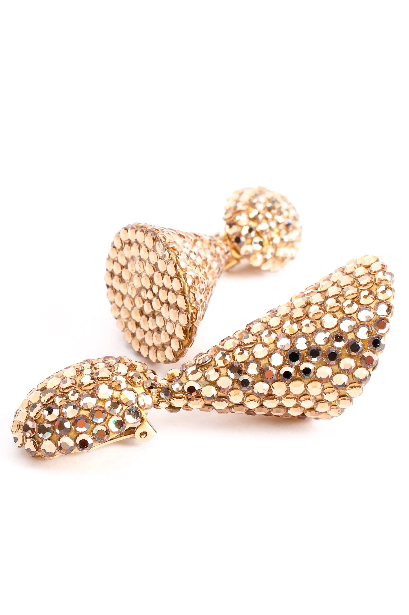 Crystal Cone Earrings