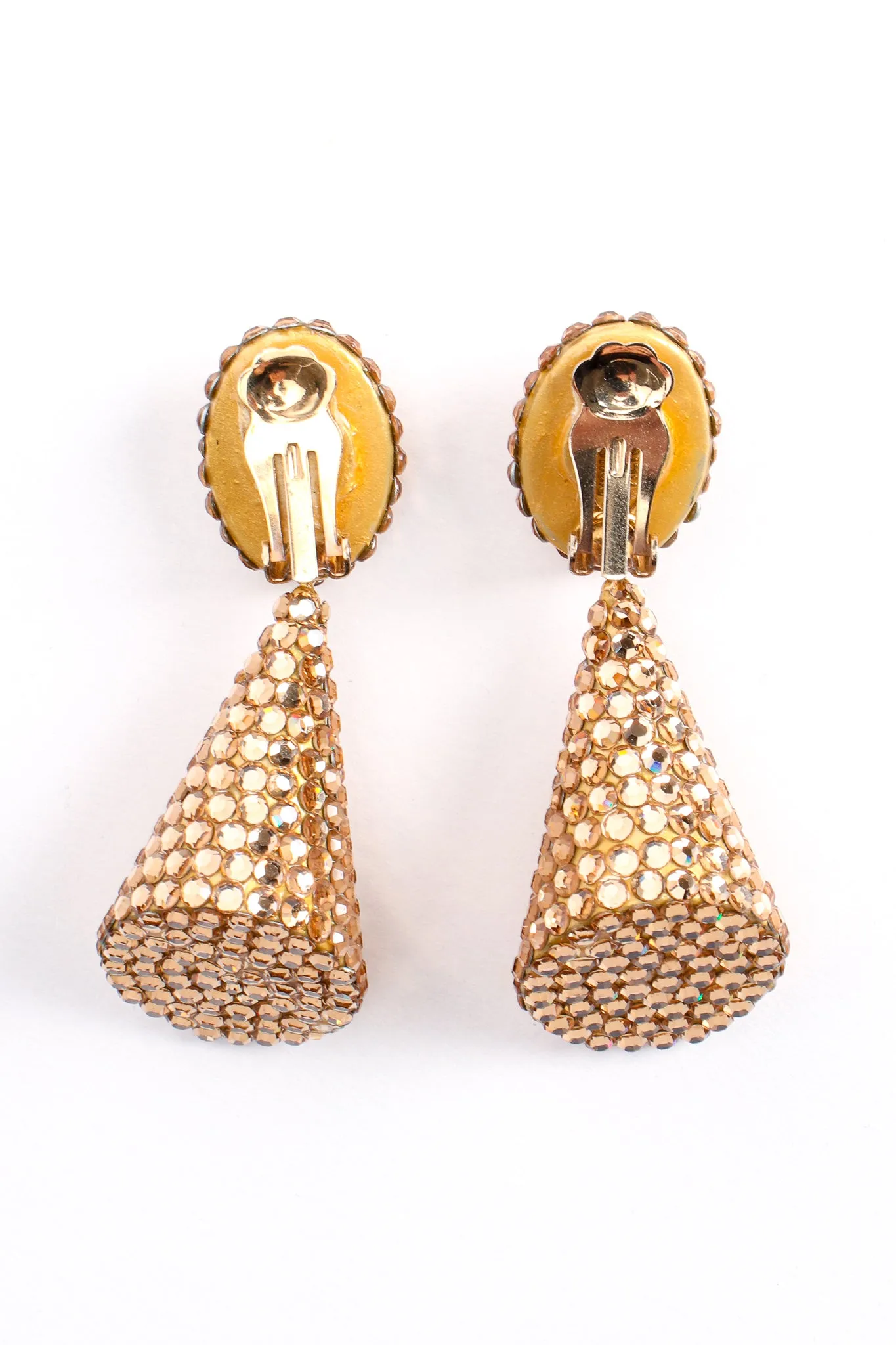 Crystal Cone Earrings