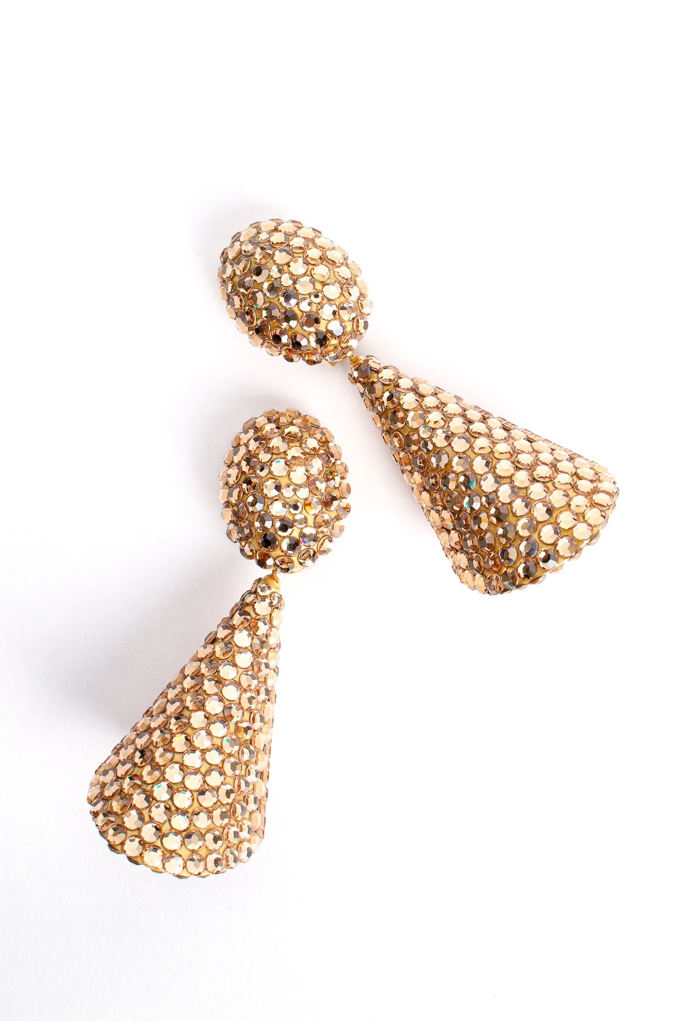 Crystal Cone Earrings