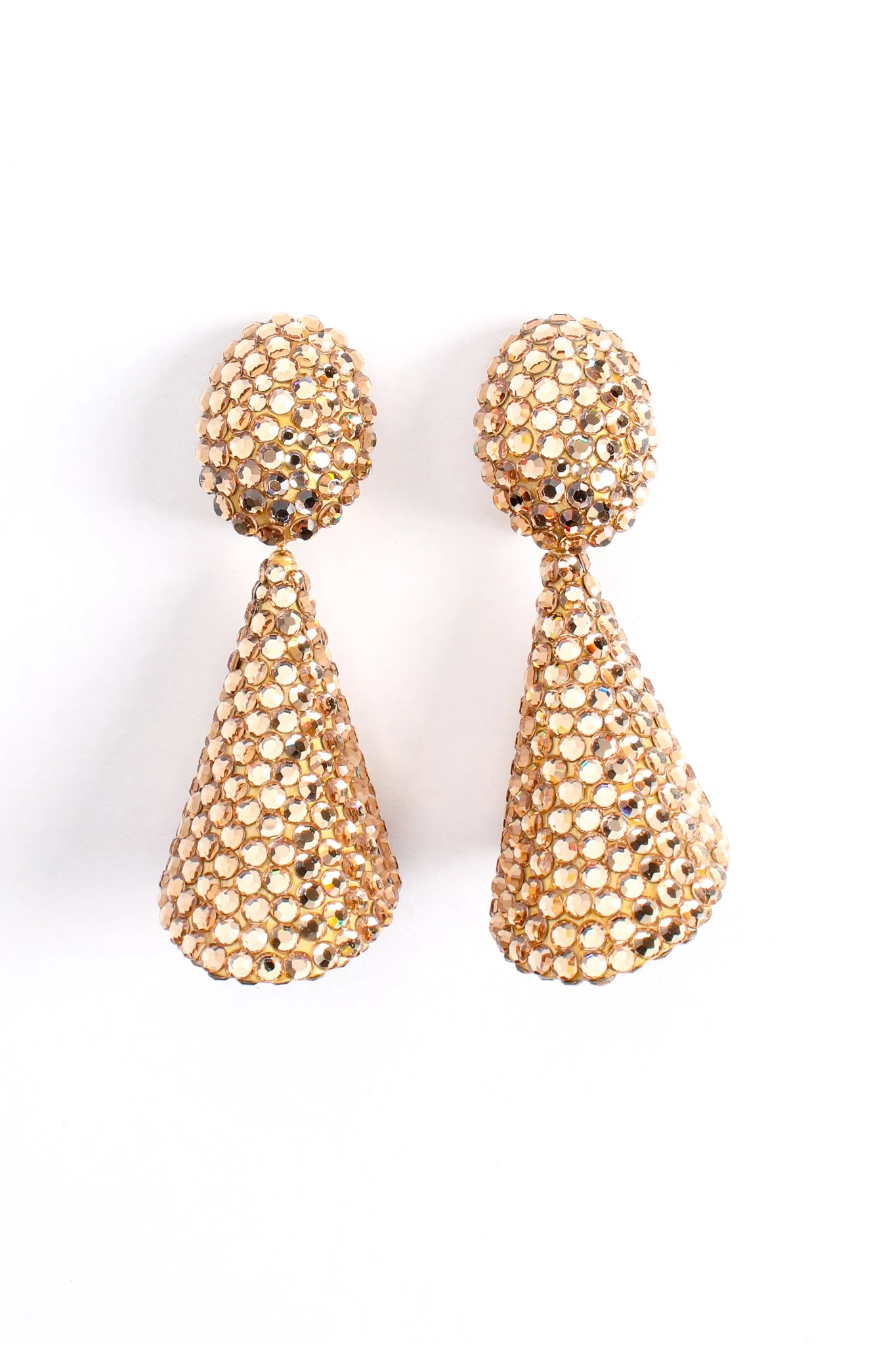 Crystal Cone Earrings