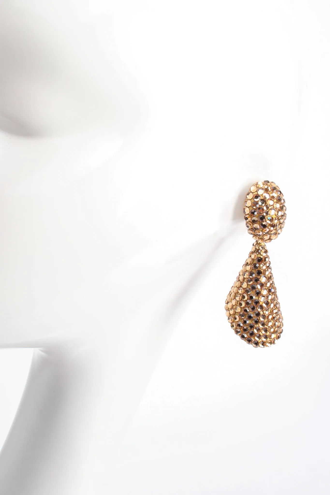 Crystal Cone Earrings