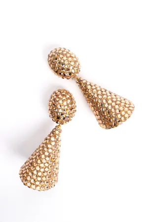 Crystal Cone Earrings