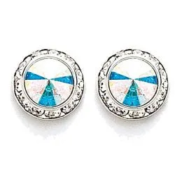 Crystal Earrings, 8mm size