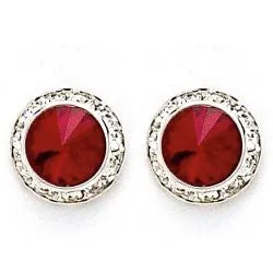 Crystal Earrings, 8mm size