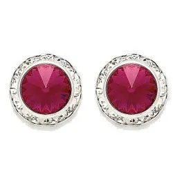 Crystal Earrings, 8mm size
