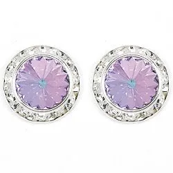 Crystal Earrings, 8mm size