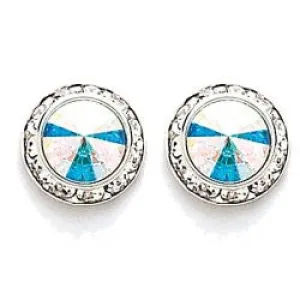 Crystal Earrings, 8mm size