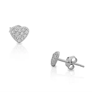 Crystal Heart Studs