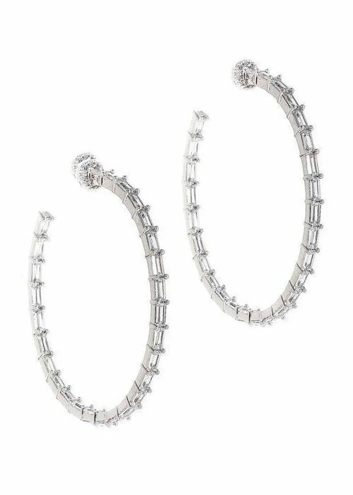 Crystal Hoop Earrings