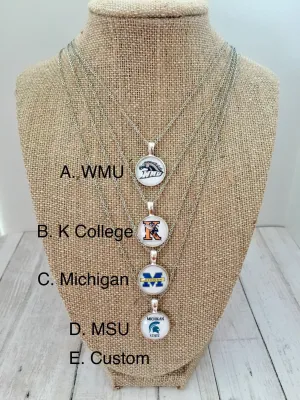 CUSTOM College Necklaces - Northwood University and Saginaw Valley State