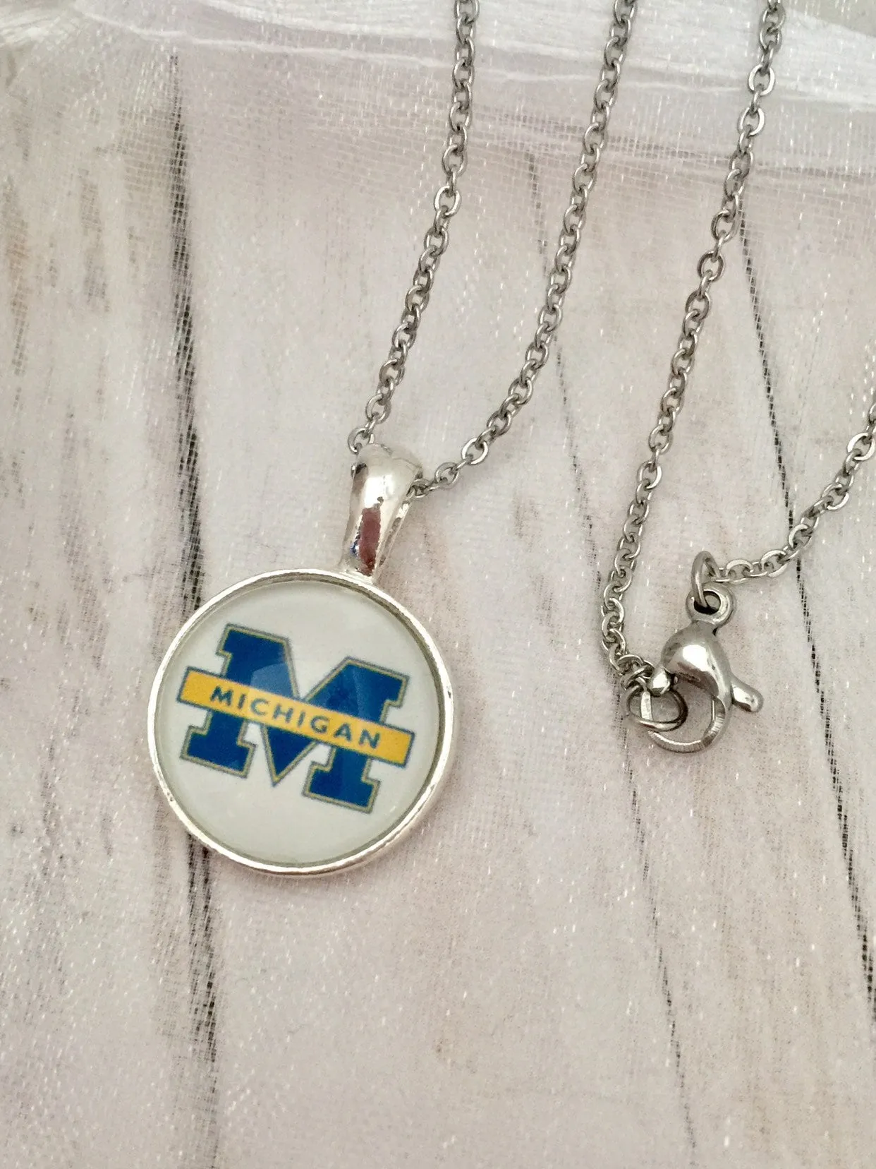 CUSTOM College Necklaces - Northwood University and Saginaw Valley State