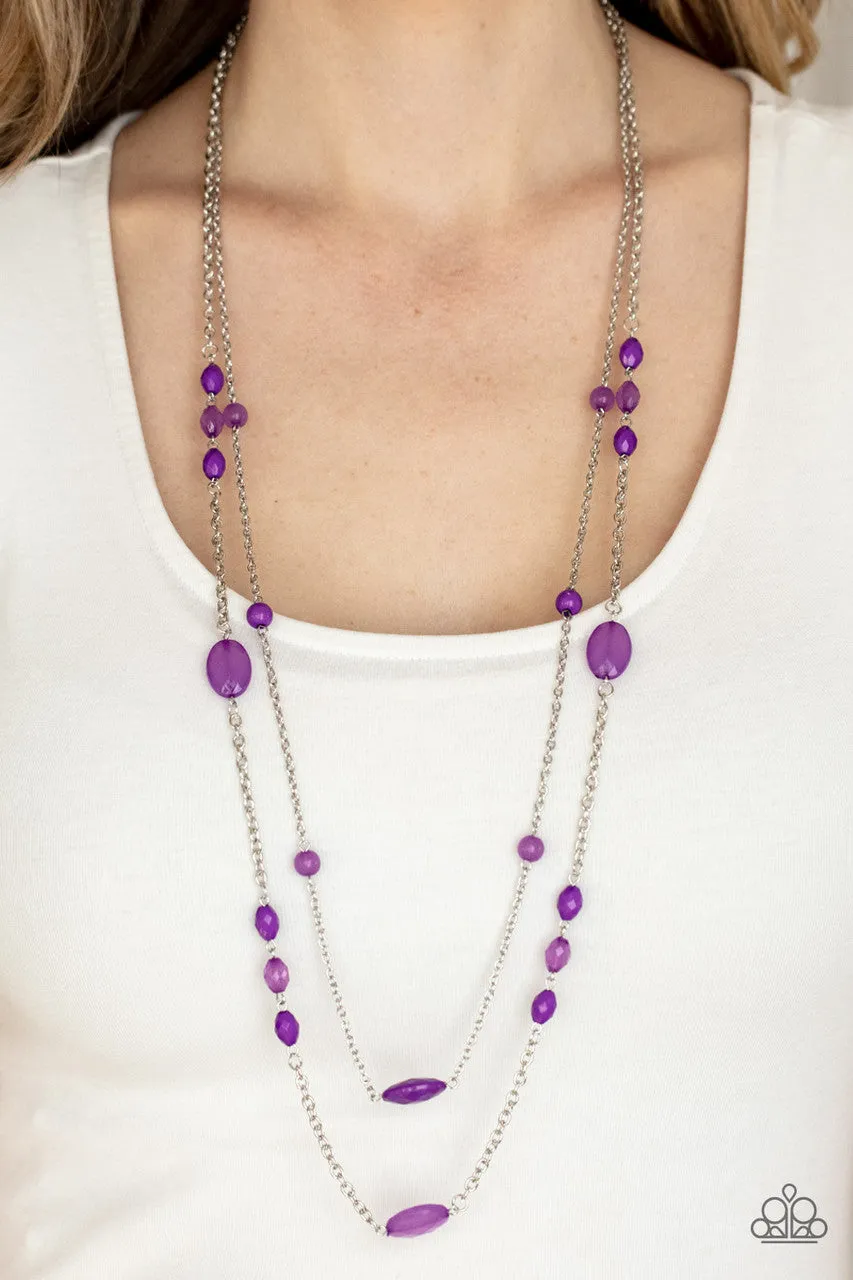 Day Trip Delights Purple Paparazzi Necklace