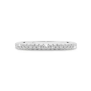 DESTINY | Delicate "V" Split Diamond Ring in Platinum (0.42ct tw.)