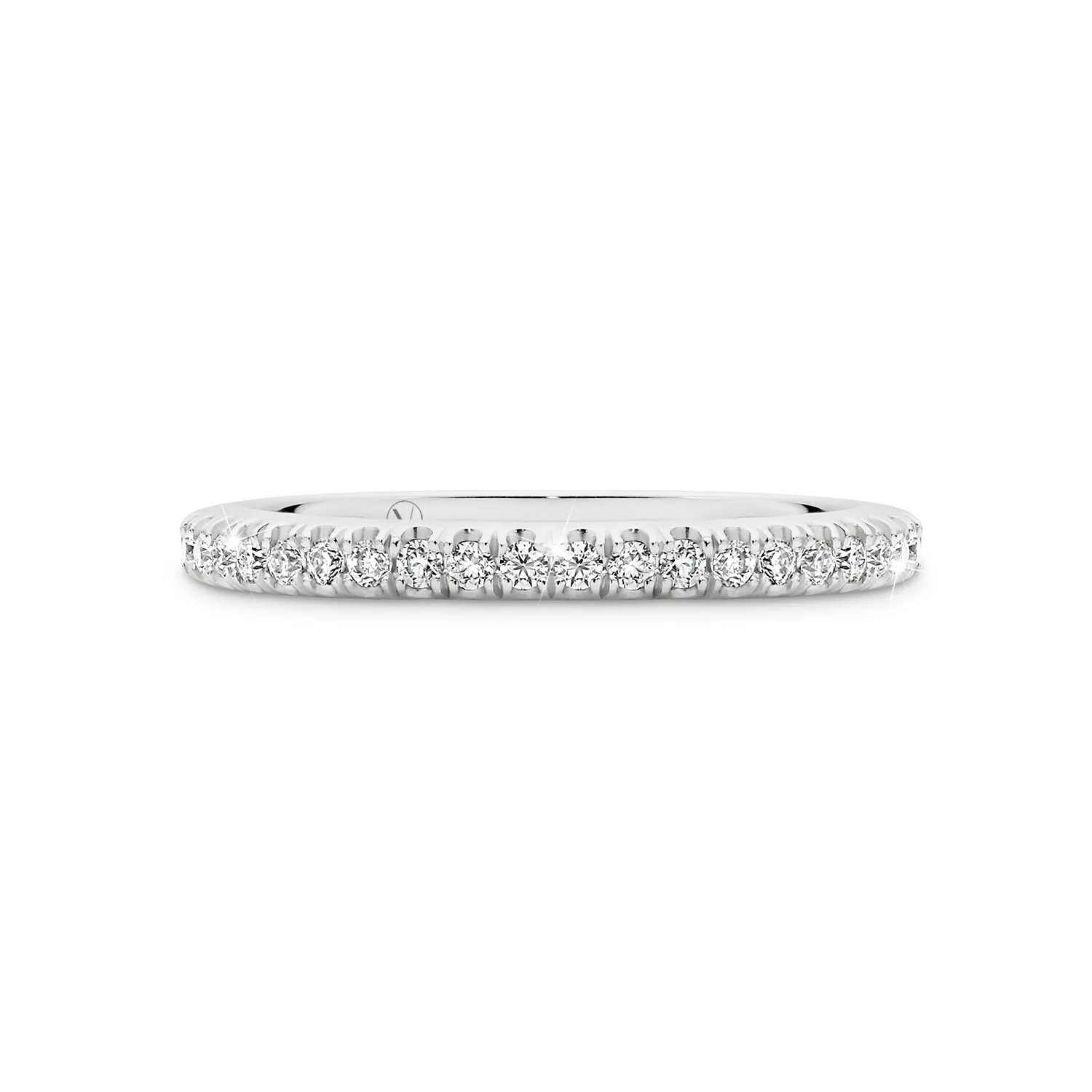 DESTINY | Delicate "V" Split Diamond Ring in Platinum (0.42ct tw.)