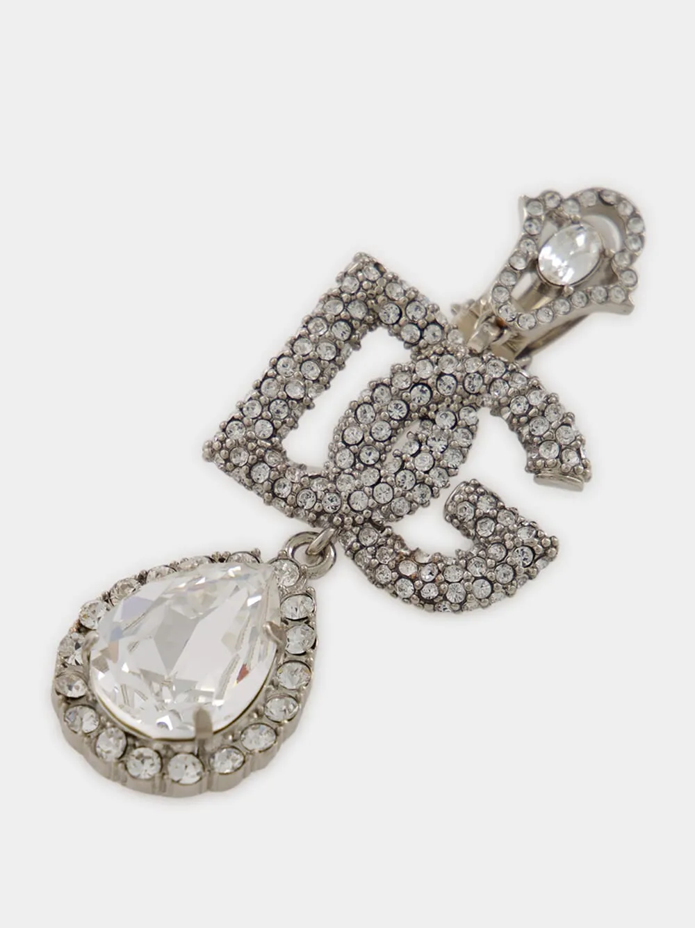 DG Logo Crystal-Embellished Earrings