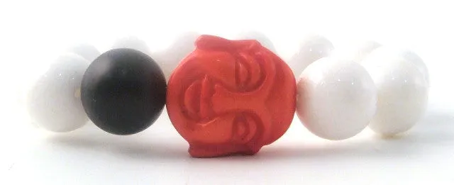 Diamond & South Sea Pearl Onyx Bracelets