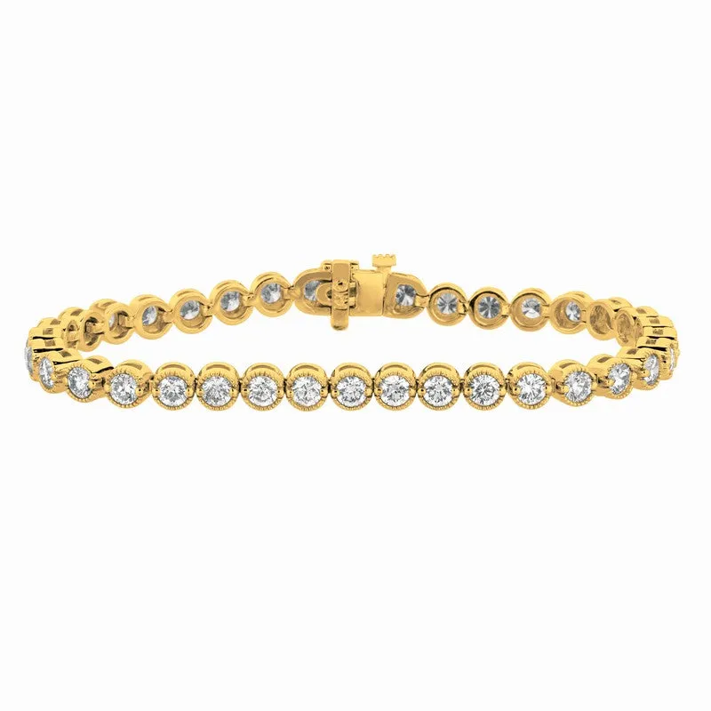 DIAMOND BRACELET 14K GOLD (5.02 CTW)