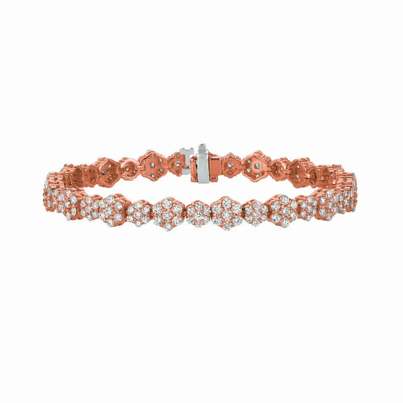 DIAMOND BRACELET 14K GOLD (7.06 CTW)