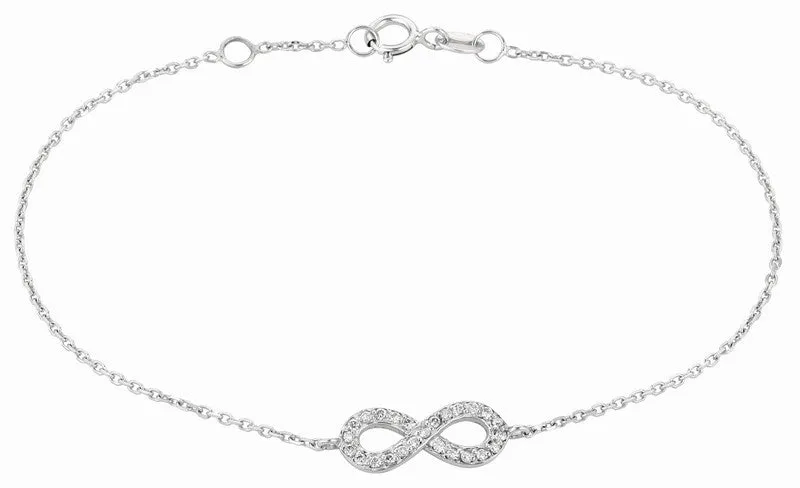 DIAMOND INFINITY BRACELET 14K GOLD (0.15 CTW)