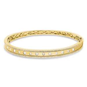 Diamond Outlined Segment Bangle