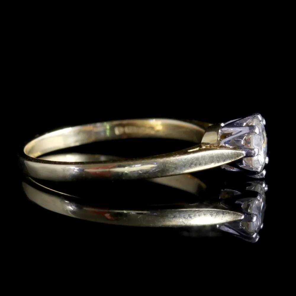 Diamond Solitaire Engagement Ring 18Ct Gold