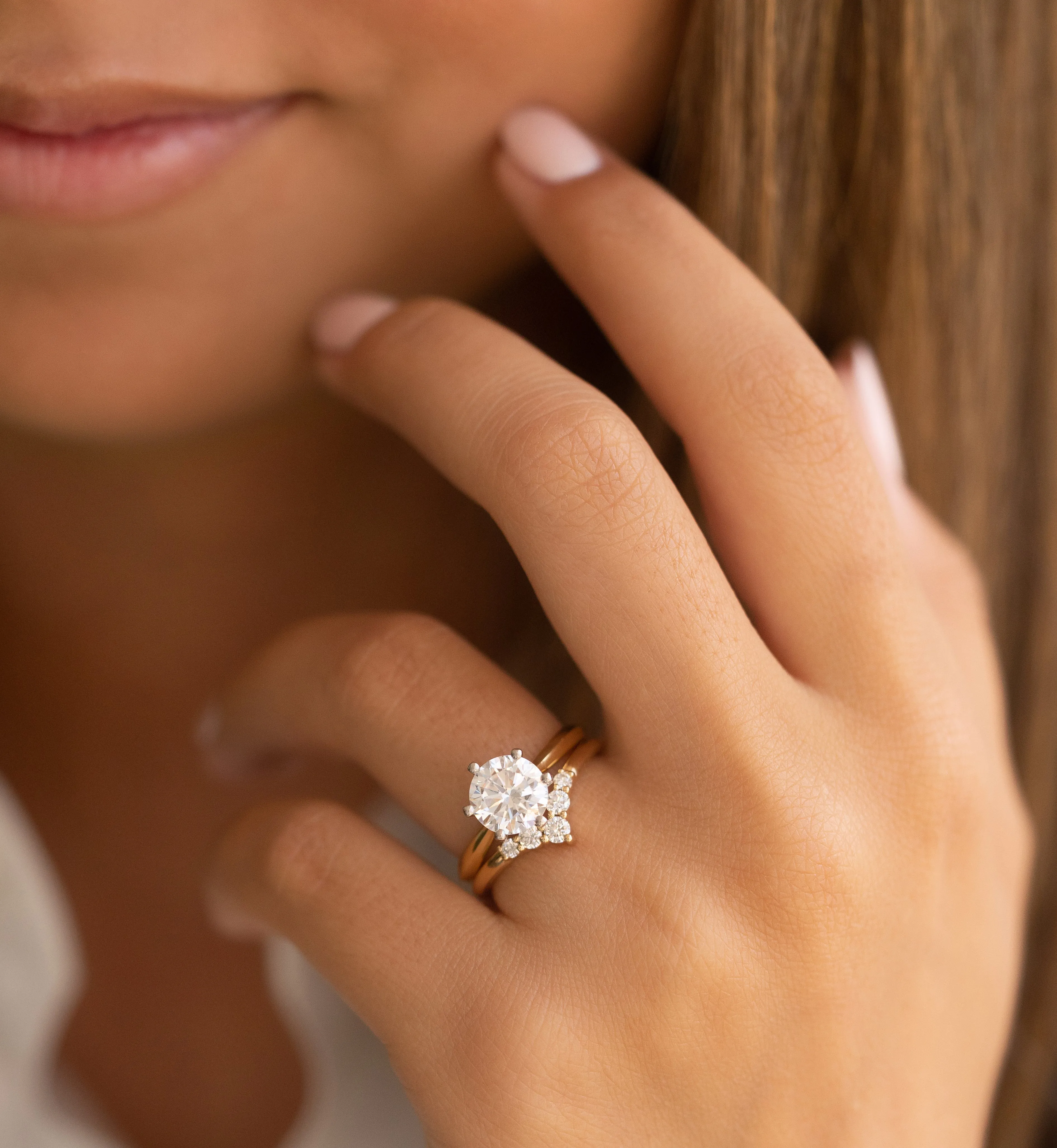 Diamond 'V' Nesting Ring