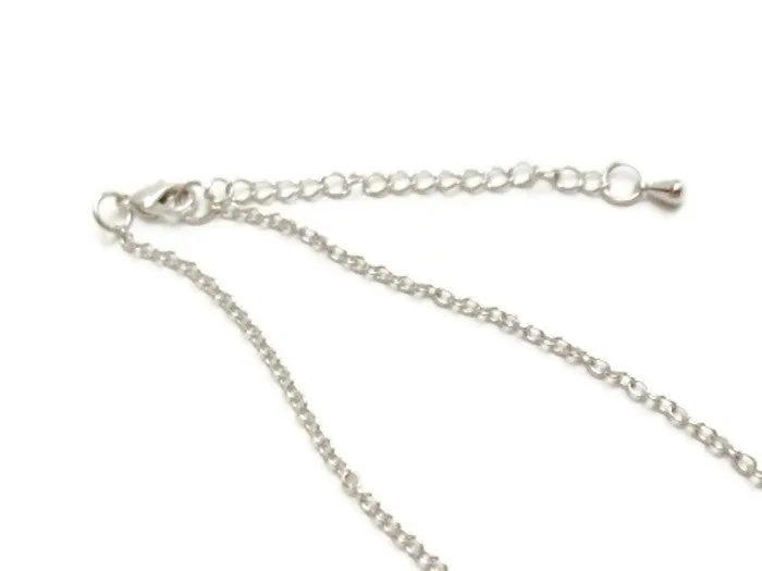 DIY Chains 18 Inch   2 Inch Extension - Silver Tone Necklace Blanks