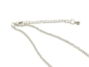 DIY Chains 18 Inch   2 Inch Extension - Silver Tone Necklace Blanks