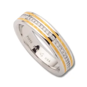 Double Stripe Eternity Band
