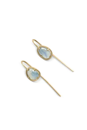 Drop Rainbow Sapphire Earrings