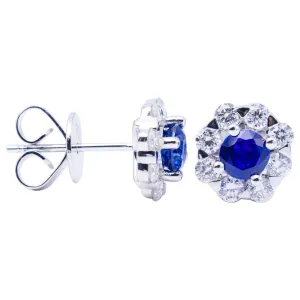 Earrings 14KW/2.3G 2SAPP-0.66CT 16RD-0.60CT