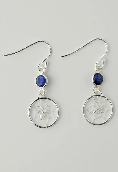 Earrings Sapphire September Sterling SIlver