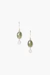 EGF14-5510 14k sapphire dangle earrings