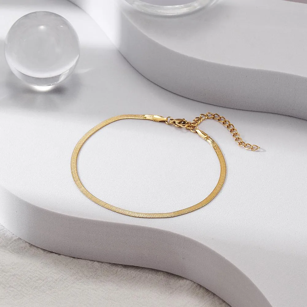 Elegant Venice Chain Bracelet - 316L Surgical Steel, 3 Widths, High Shine - Women's Fashion Jewelry