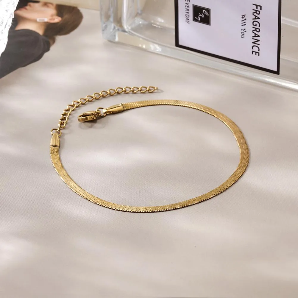 Elegant Venice Chain Bracelet - 316L Surgical Steel, 3 Widths, High Shine - Women's Fashion Jewelry