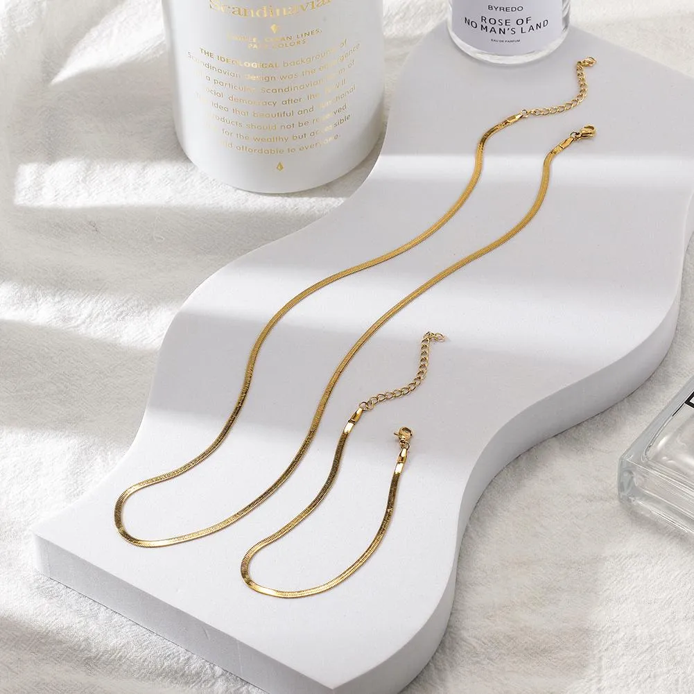 Elegant Venice Chain Bracelet - 316L Surgical Steel, 3 Widths, High Shine - Women's Fashion Jewelry