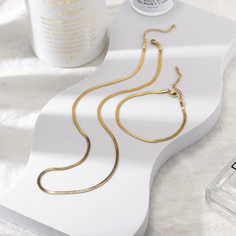 Elegant Venice Chain Bracelet - 316L Surgical Steel, 3 Widths, High Shine - Women's Fashion Jewelry
