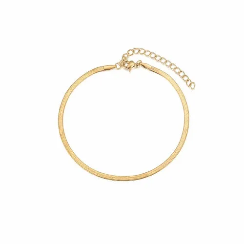 Elegant Venice Chain Bracelet - 316L Surgical Steel, 3 Widths, High Shine - Women's Fashion Jewelry
