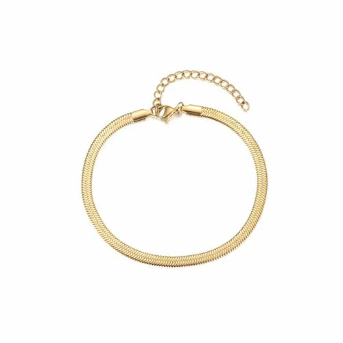 Elegant Venice Chain Bracelet - 316L Surgical Steel, 3 Widths, High Shine - Women's Fashion Jewelry