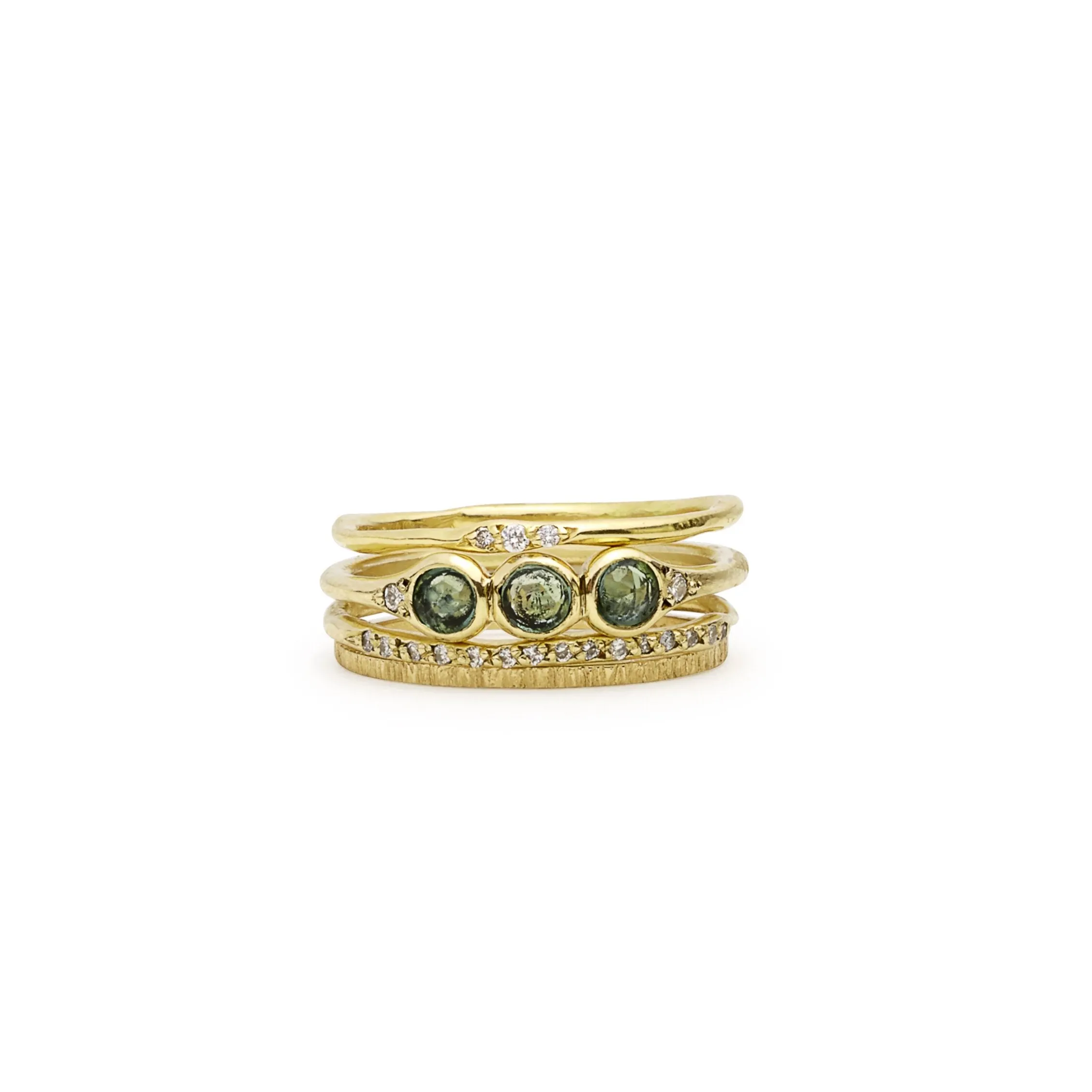 emerald three bezel band