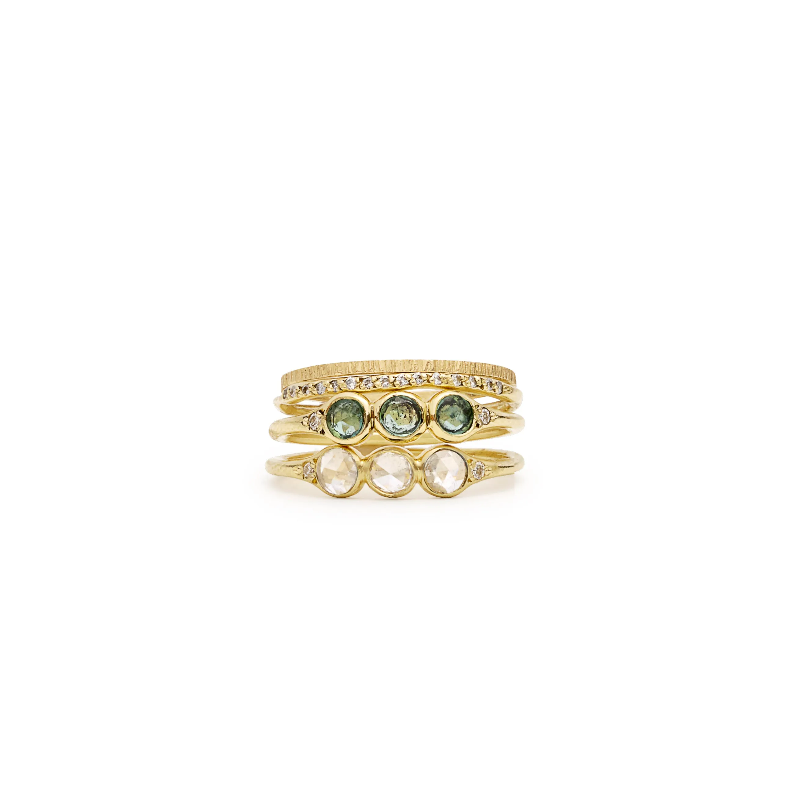 emerald three bezel band